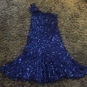 80s VINTAGE Sequin Cocktail/Bridesmaid Dress- EUC
